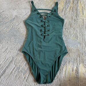 Bleu Rod Beattie hole in one plunge one piece bathing suit swimsuit strappy 4